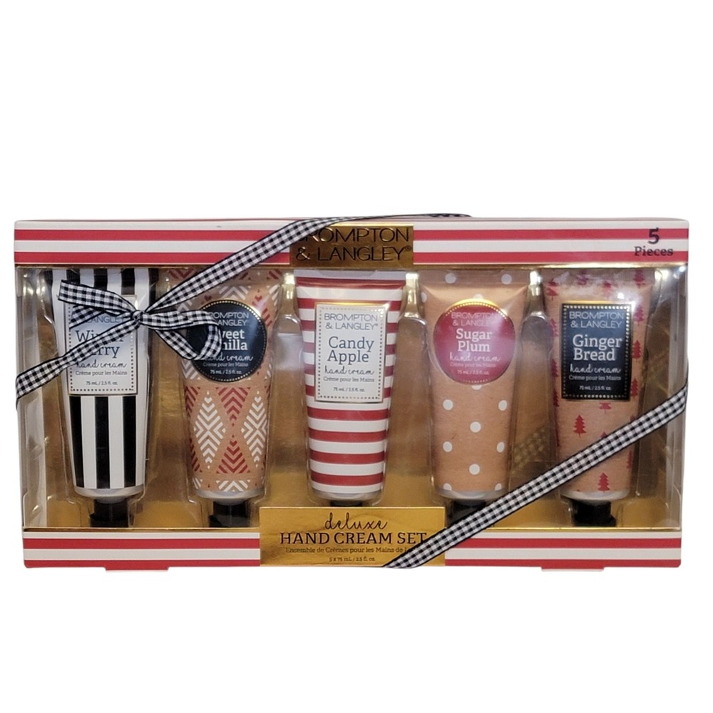 Brompton & Langley Deluxe Hand Cream Set 5 Pc Moisturizing Winter Christmas‎